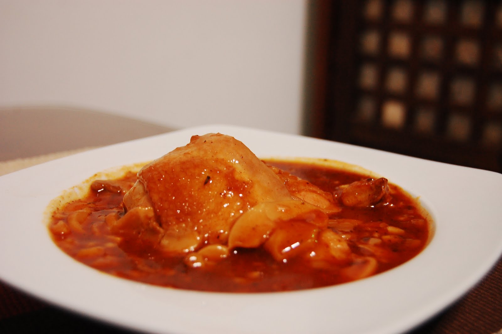 Sexy Nomnom Pan Roasted Chicken and Potatoes In Red Wine Reduction