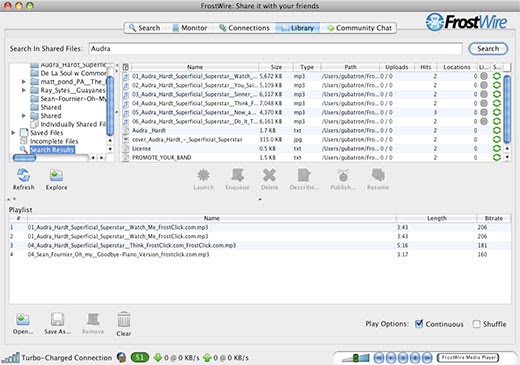 Frostwire ücretsiz indir