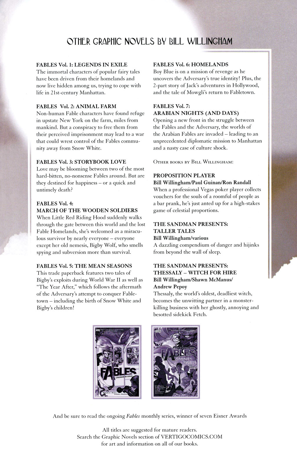 Read online Fables: 1001 Nights of Snowfall comic -  Issue # Full - 143