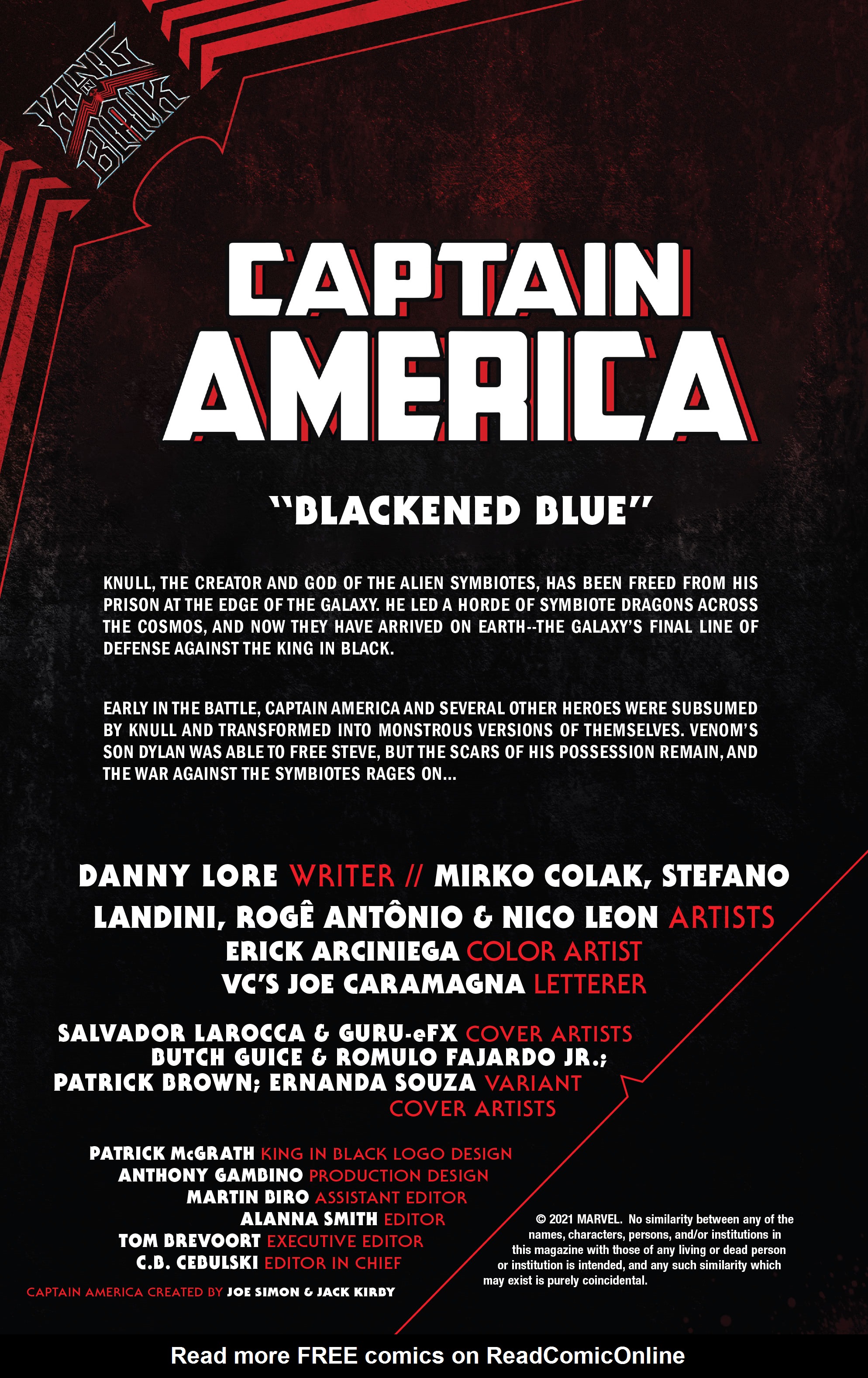 Read online King In Black One-Shots comic -  Issue # Captain America - 2