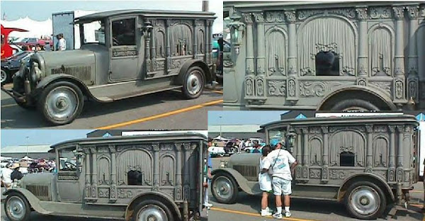 1921Sayers & Scovill Carved Panel Hearse ~