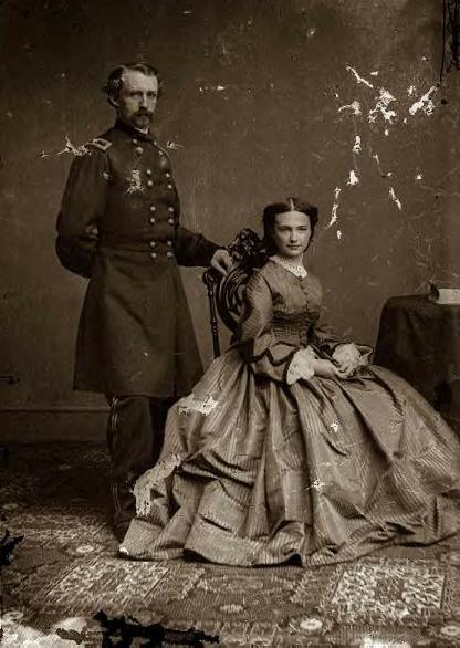 Custer and his wife, Libbie, 1860