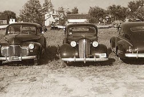 Cars parked in E. Hartford, Conn, May, 1941