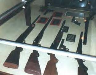 Barrow-Parker gang guns in the museum