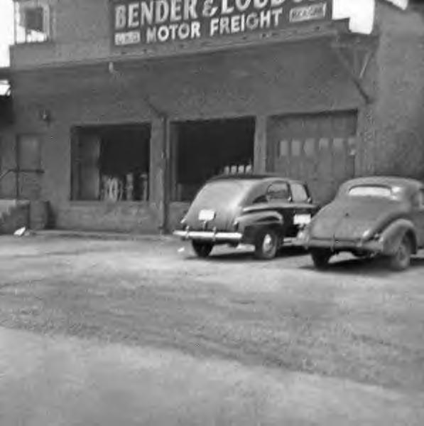 Bender & Loudon Motor Freight Dock with cars 1940s