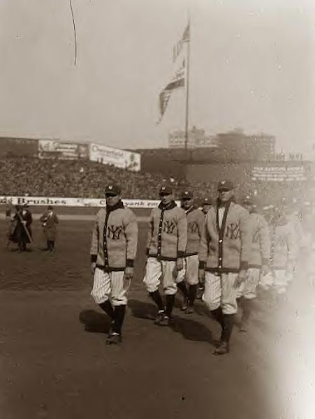 Ruth, Babe leading Yankees at opening game 1923