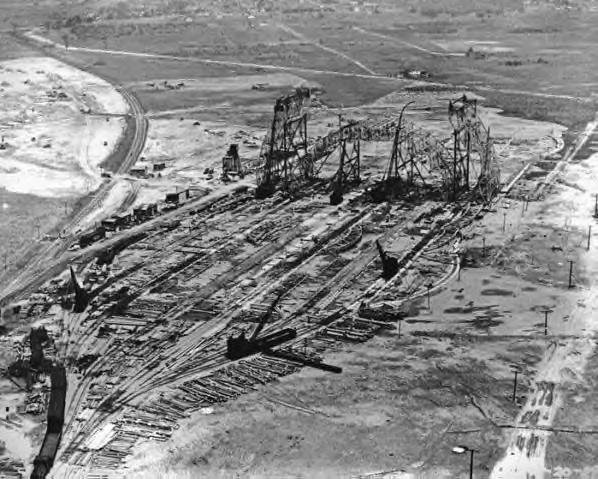 Construction of the Akron Airdock ~