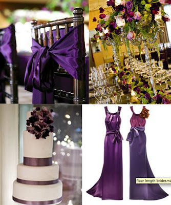 champagne and purple weddings
