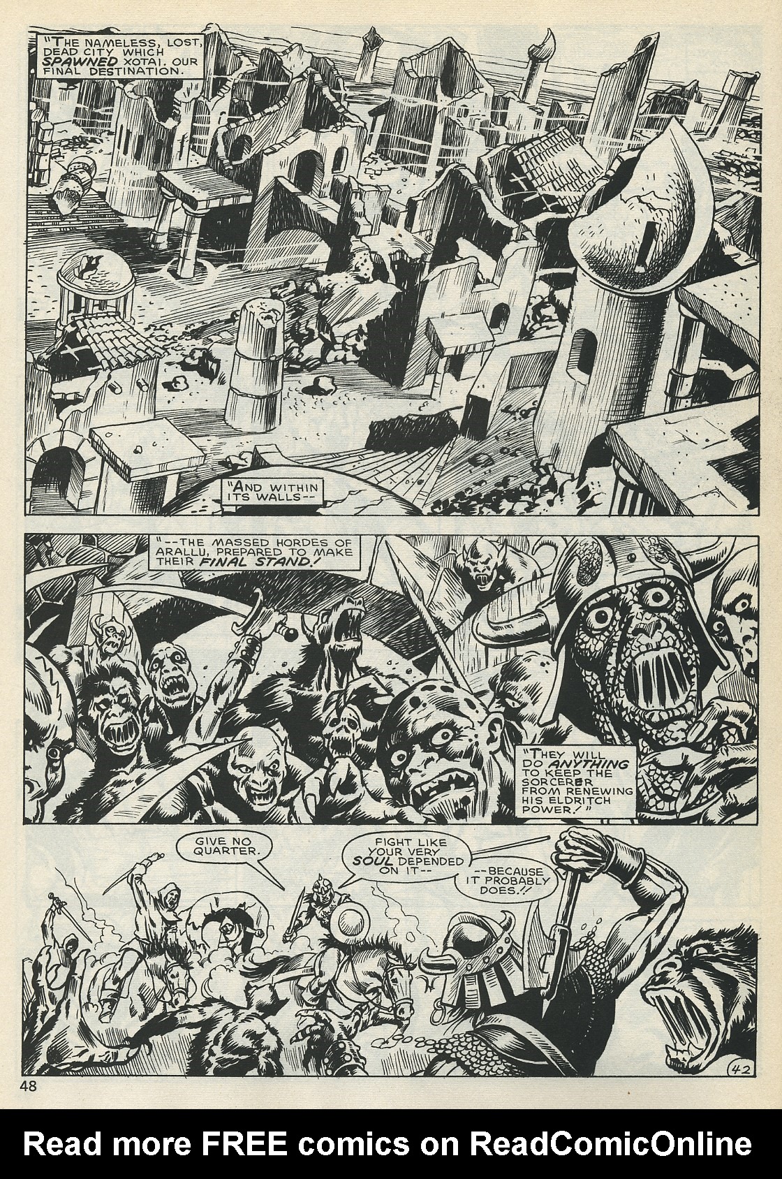 Read online The Savage Sword Of Conan comic -  Issue #128 - 47