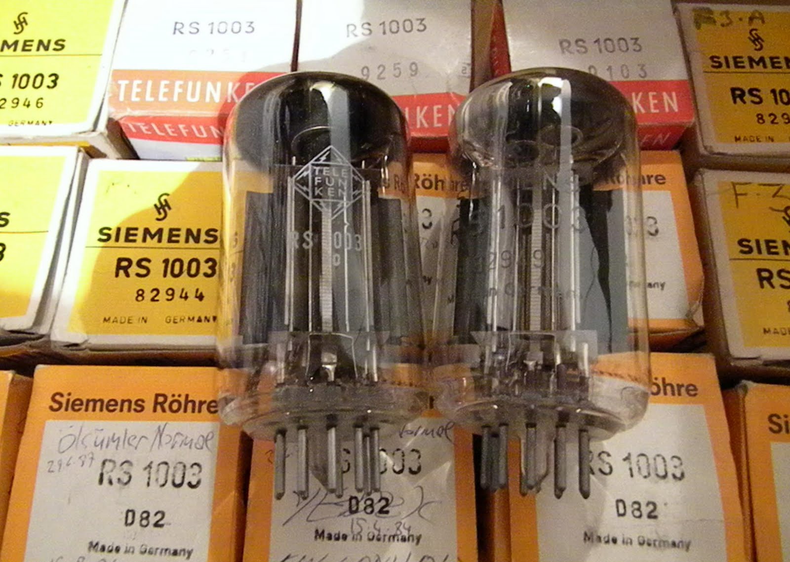 NOS Tube Store: Telefunken and Siemens RS 1003