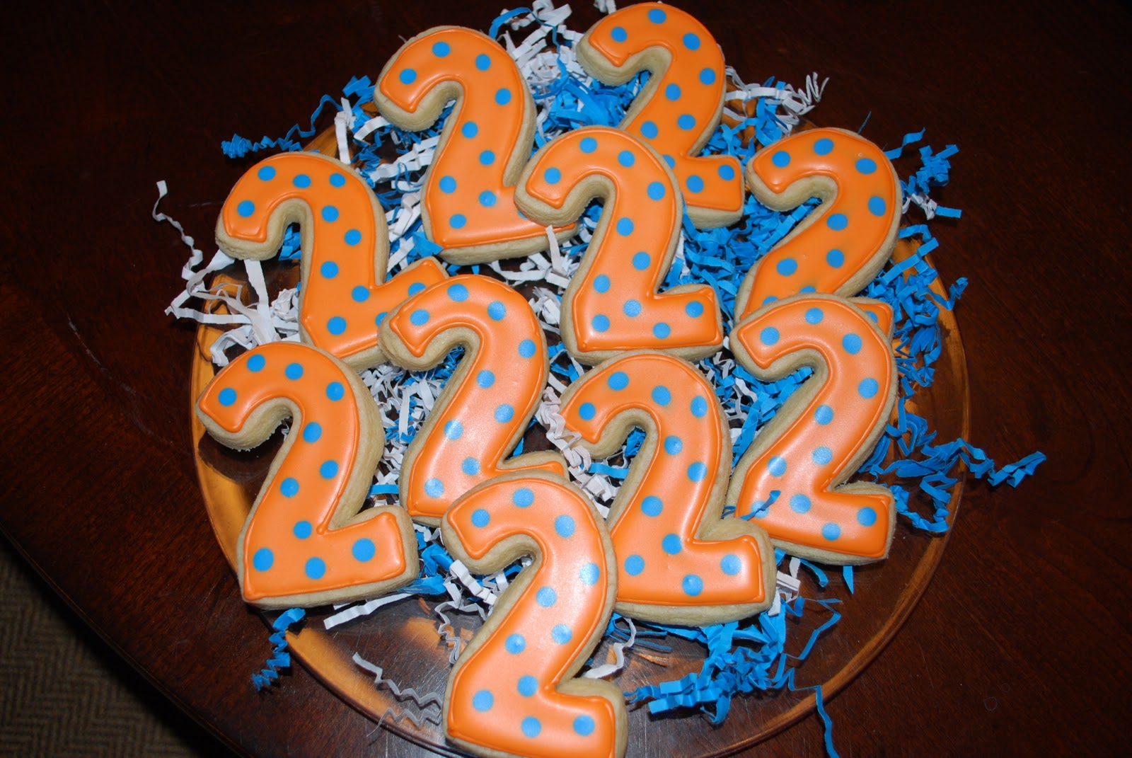 Sweet Cakes Tyler's 2nd Birthday cookies
