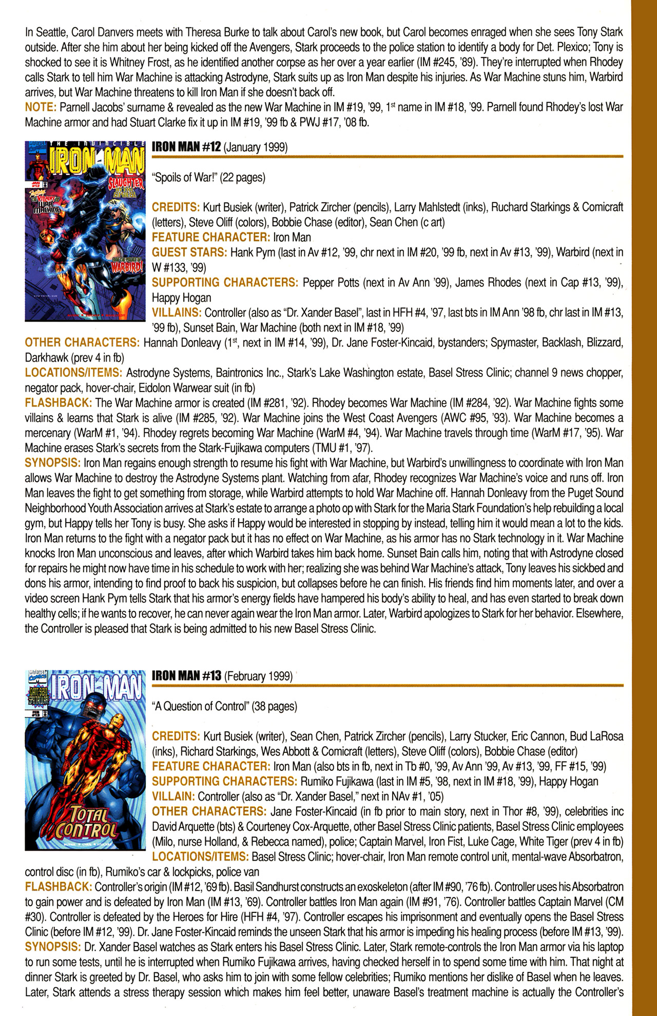 Read online Official Index to the Marvel Universe comic -  Issue #10 - 33
