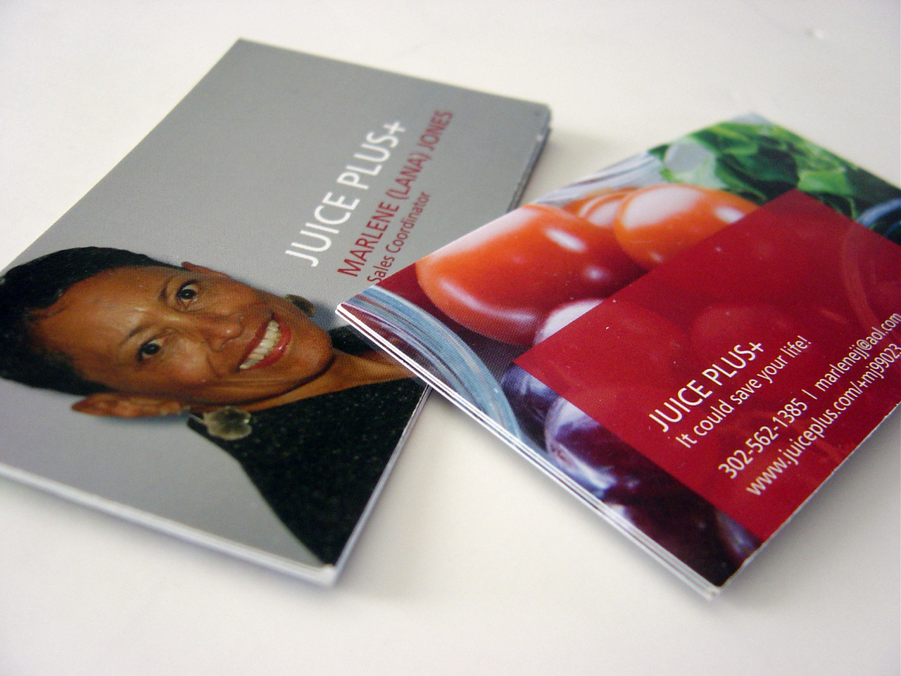 Absolute Edge Design Juice Plus+ business cards