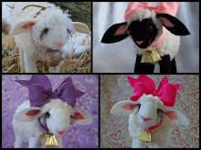 Darling little lambs...handmade!