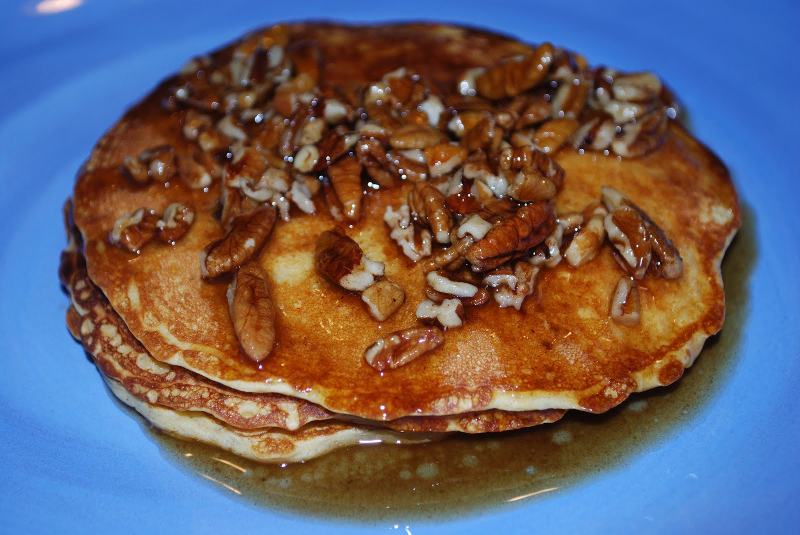 Kristy's Recipes Pumpkin Pancakes with Cinnamon Brown Butter Syrup