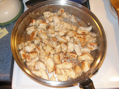 Chicken marsala chicken in a pot