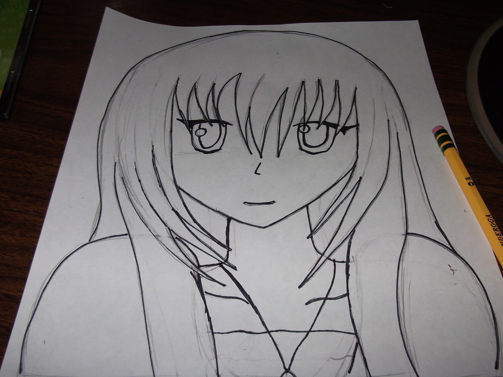 drawing step face anime draw person hair steps outline hard pretty