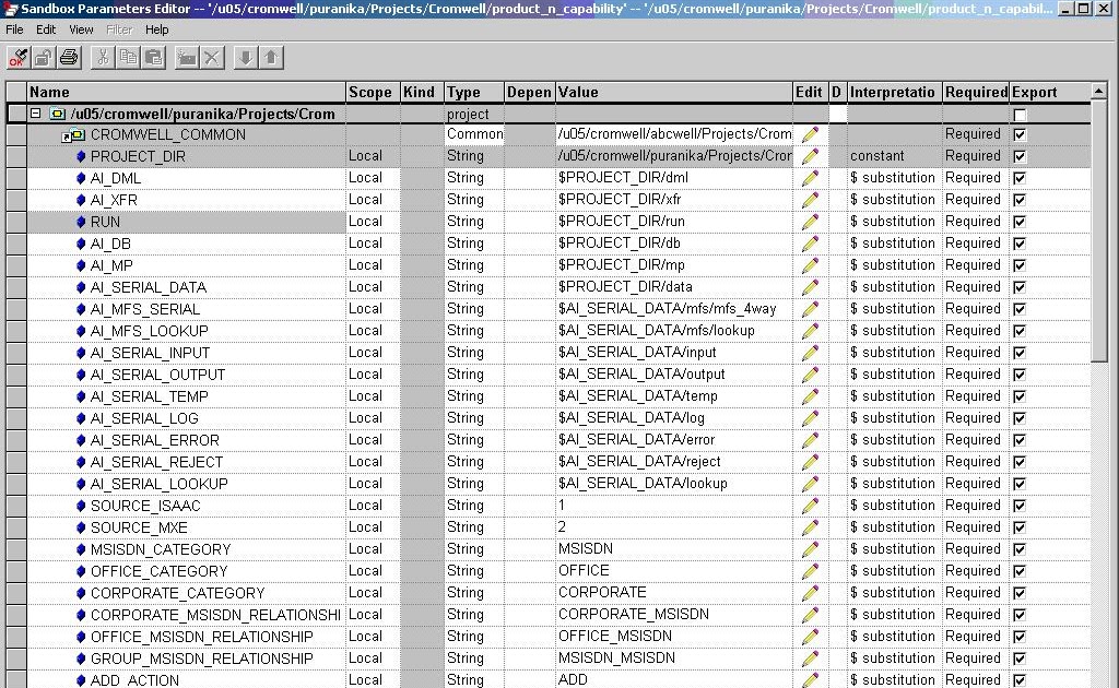 ab initio tutorials sandbox parameter editor