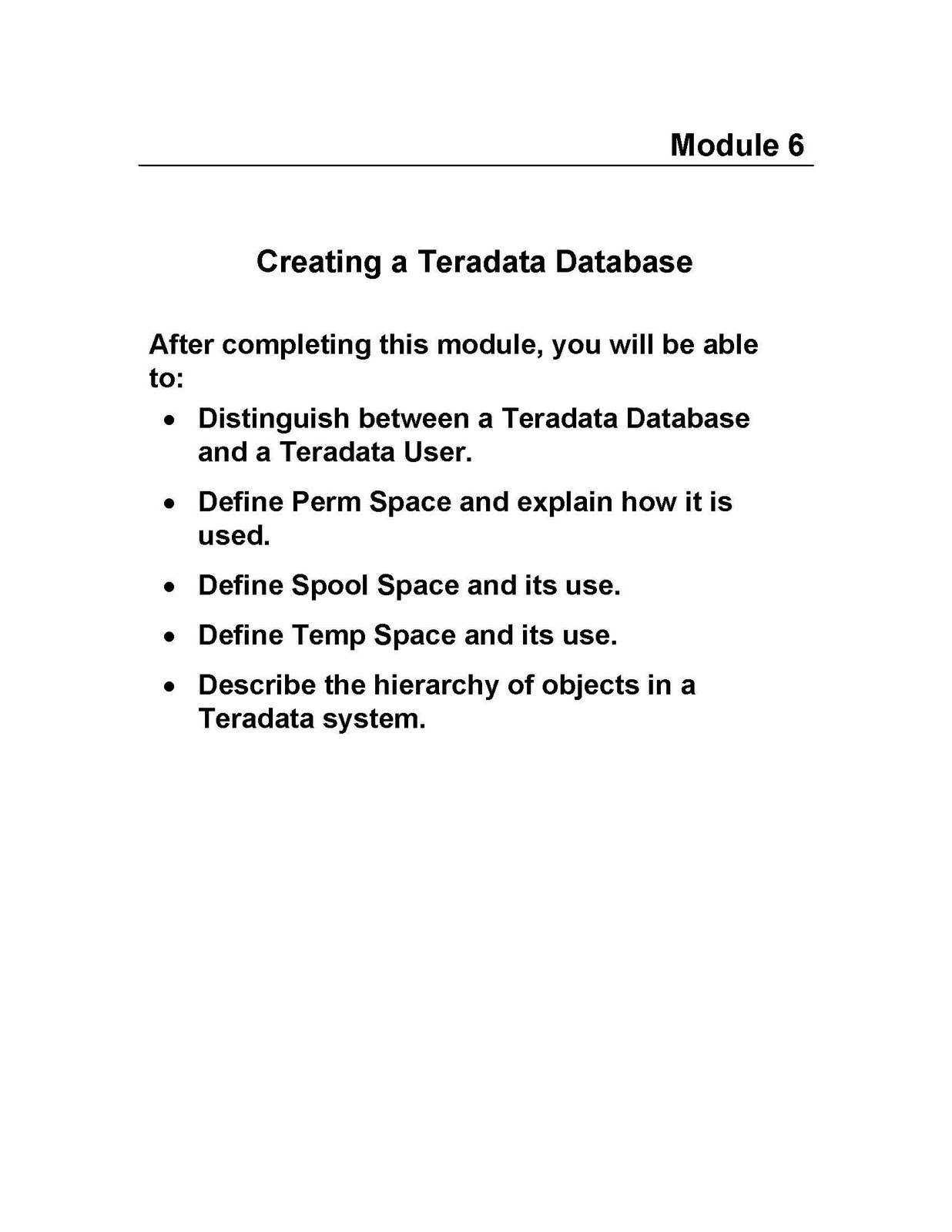TERADATA TUTORIALS Teradata Database