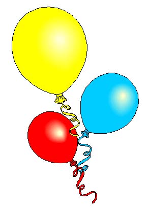 Party Balloons Clip Art. Well, off to plan my party!