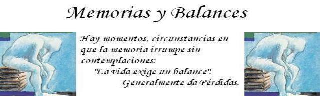 Memorias y Balances