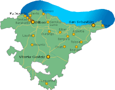 Mapa del País Vasco