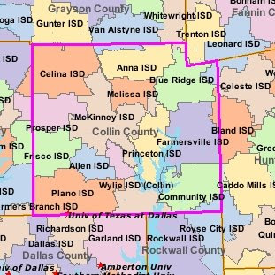 collin county isd map school districts democratic frisco allen includes