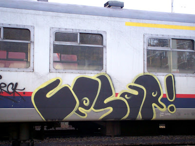 Cesar train graffiti