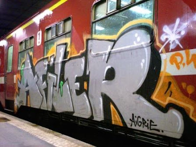 Graffiti afiler aigrie