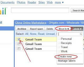 Cara membuat label atau folder di Gmail