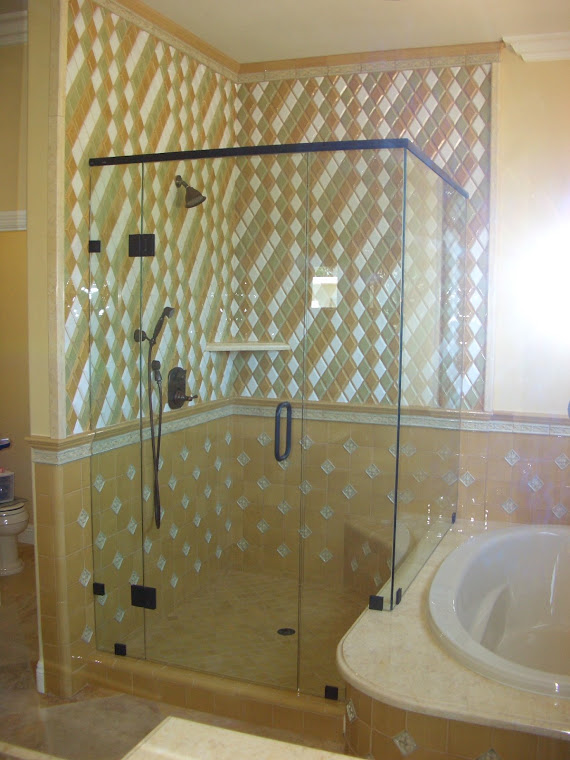 Custom Unit with Glass Cut outs.