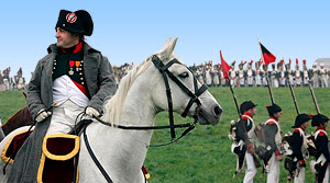 Reconstitution de la batille de Waterloo