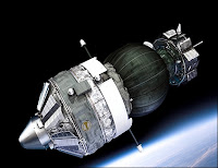 La capsule Foton-M3 et sa charge utile sphérique. Document ESA.