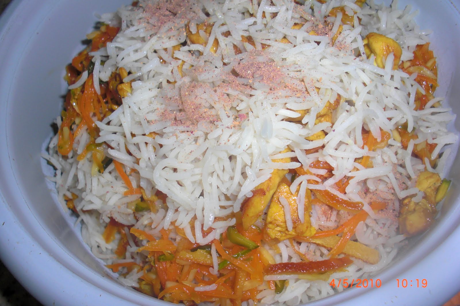 Amy's fusion cuisine: Sweet Rice with Orange Peel -Shirin polow