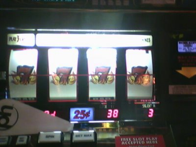 Not common, but $100 with 38 left in the machine yields $2364.