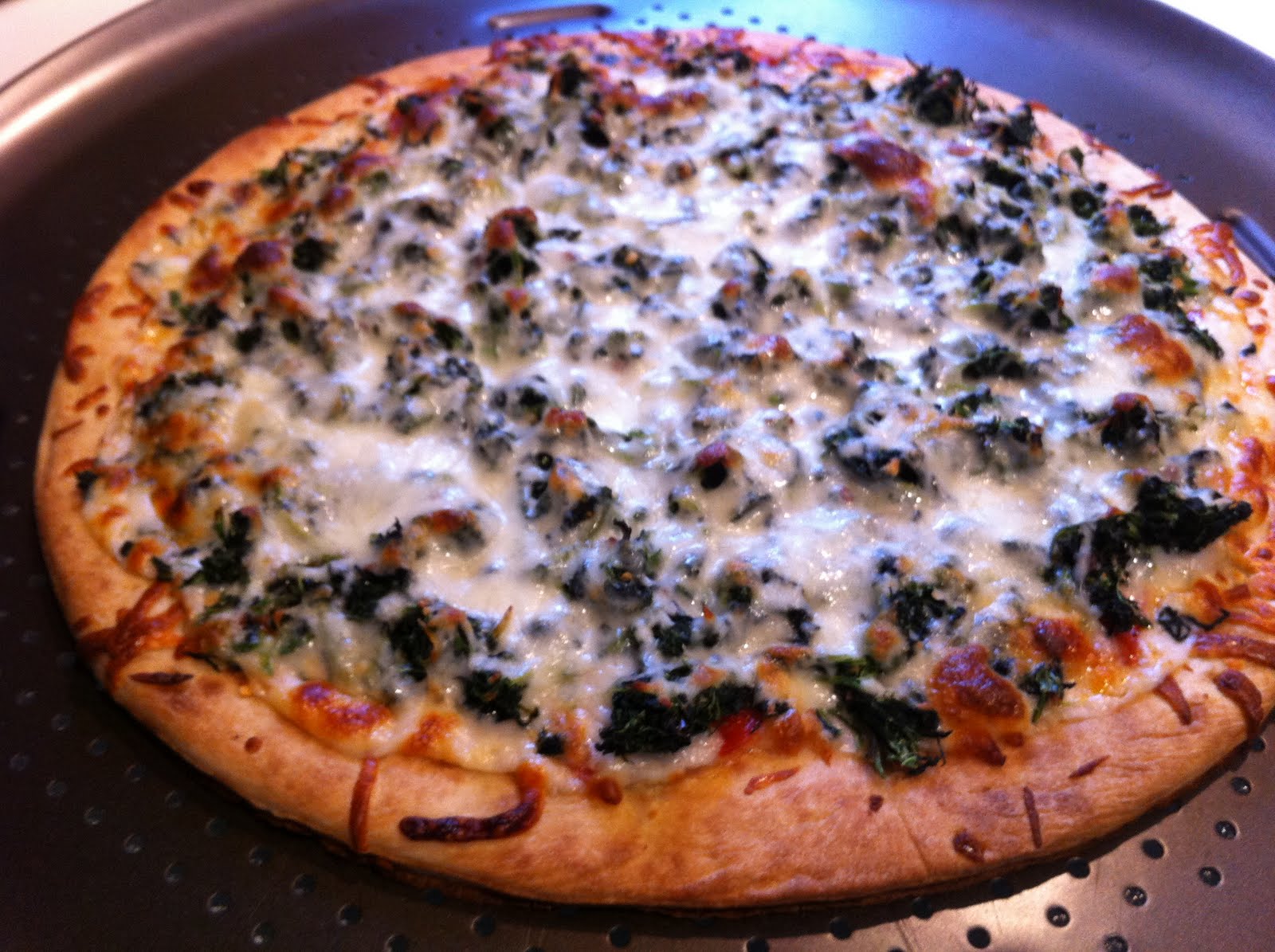 Dinner with the Browns Chicken Spinach Pizza