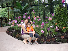 My lovely wife and son