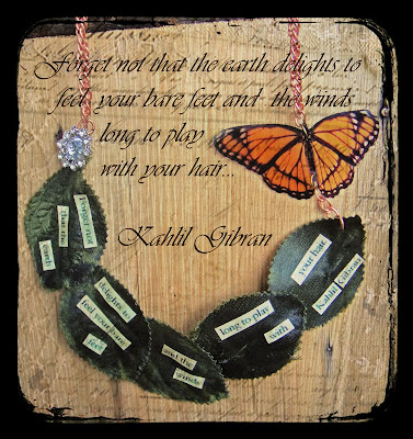 Kahlil Gibran Quote Collage Necklace Daily Dream Daily Doodle