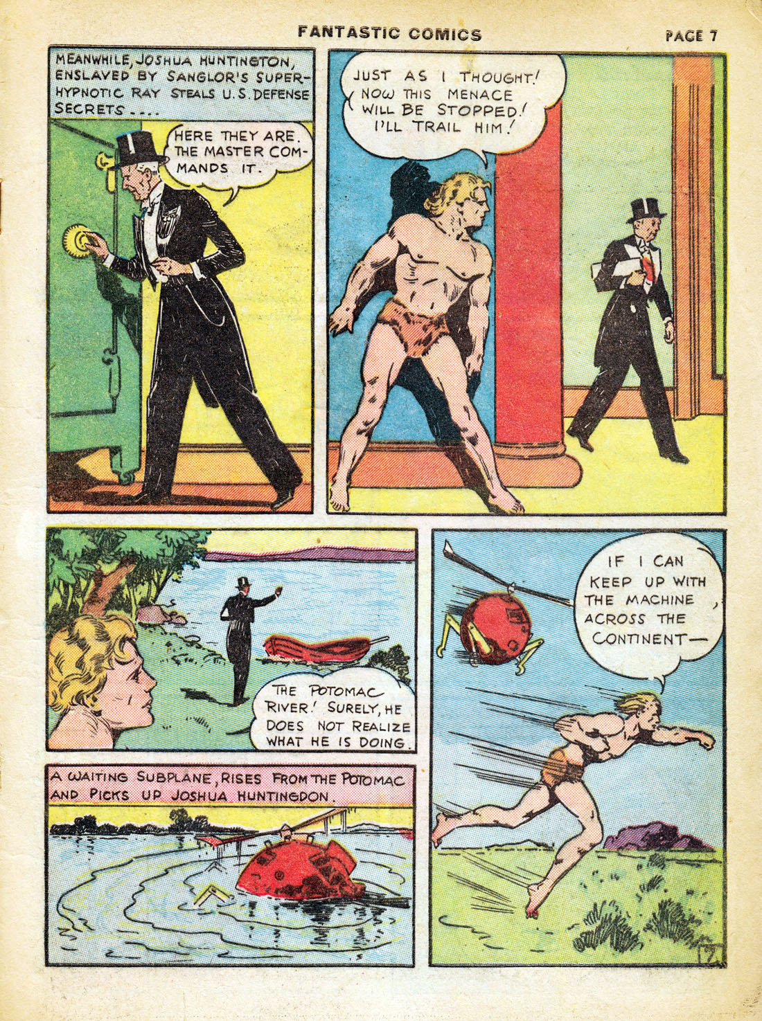 Read online Fantastic Comics comic -  Issue #7 - 9