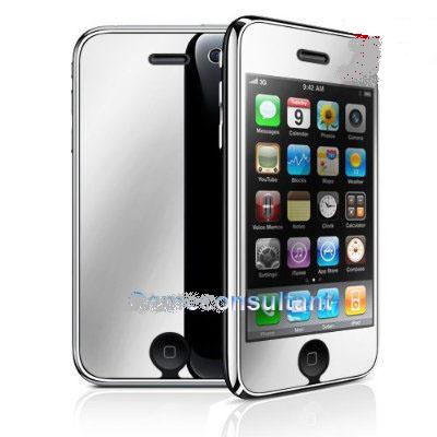 ipod/ iphone mirror screen protector. clear protector available as well