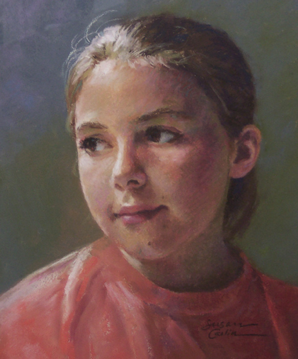 Susan Carlin Art Journal Pastel portrait demo