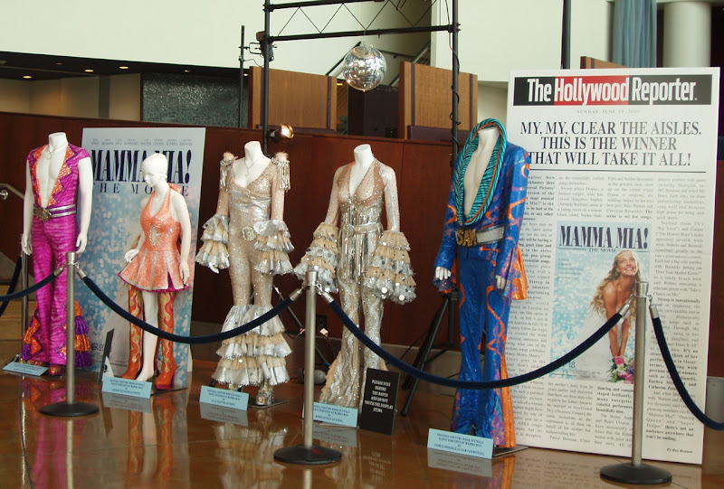 Hollywood Movie Costumes and Props Mamma Mia The Movie costumes on display... Original film
