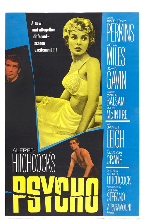 Original Psycho 1960 movie poster