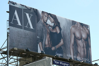 Sexy Armani Exchange male model billboard Sexy Armani Exchange male model billboard