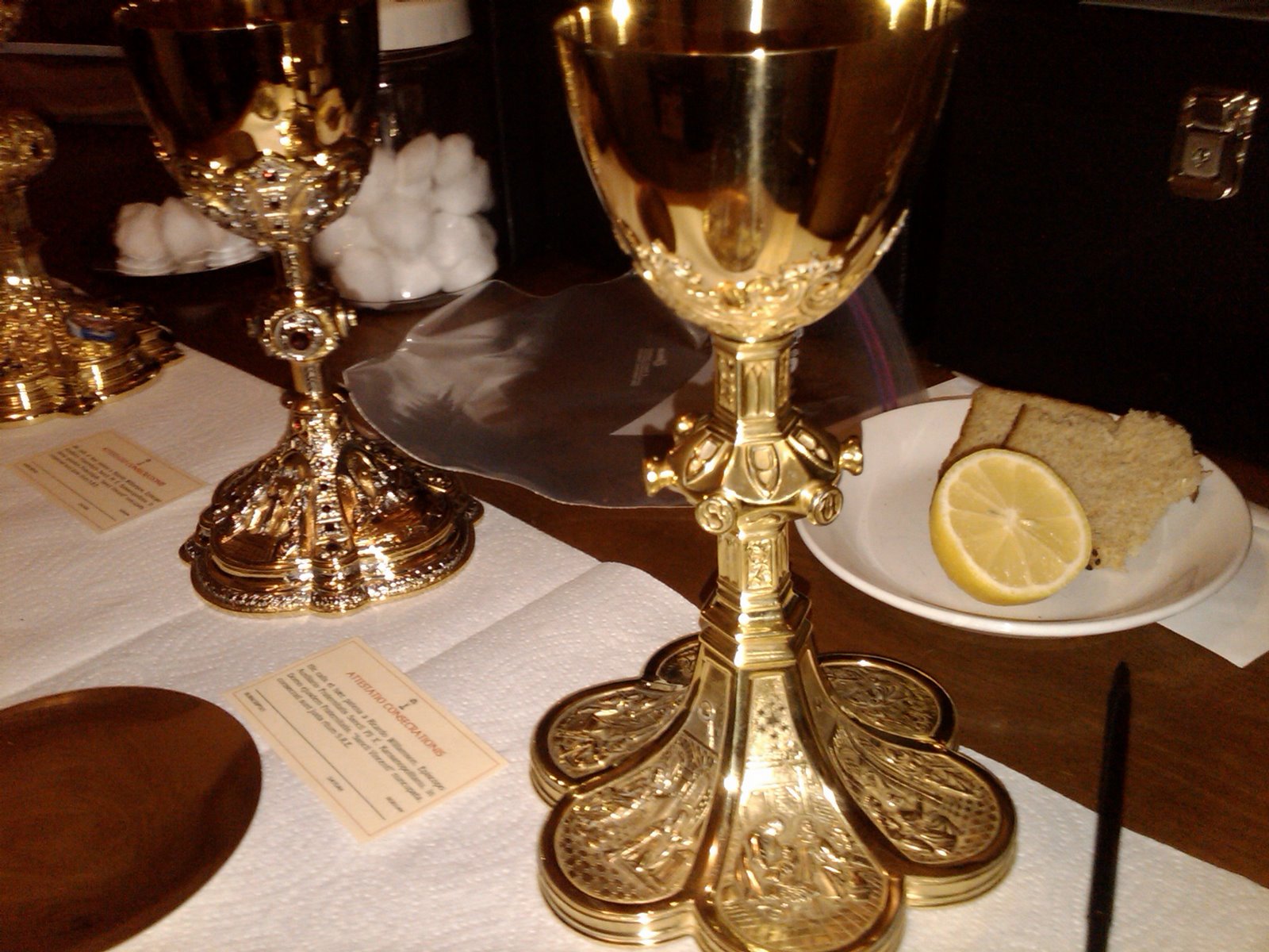 A Catholic Life The Consecration of a Paten and Chalice in the