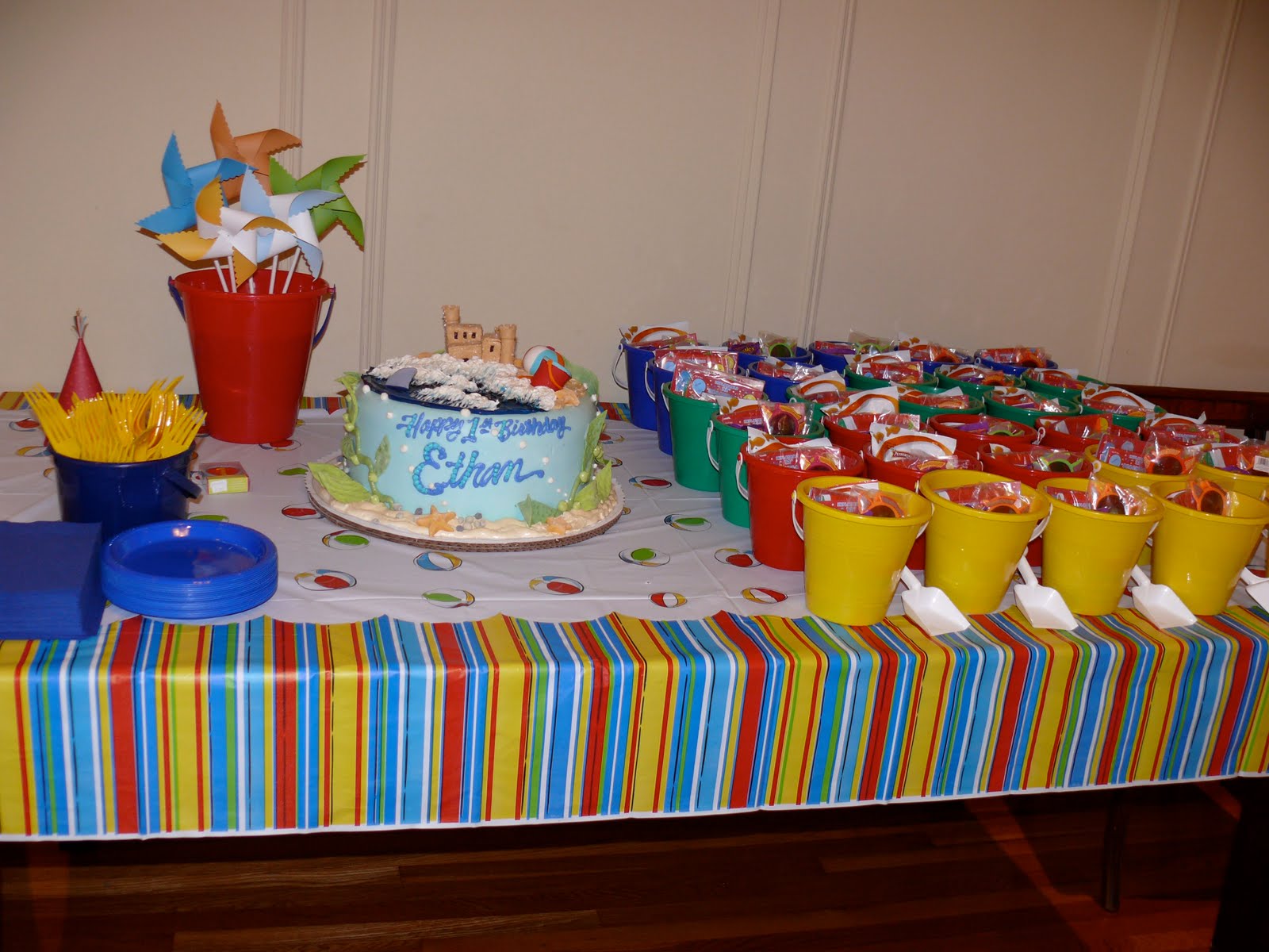 Stylish Childrens Parties Beach First Birthday Party