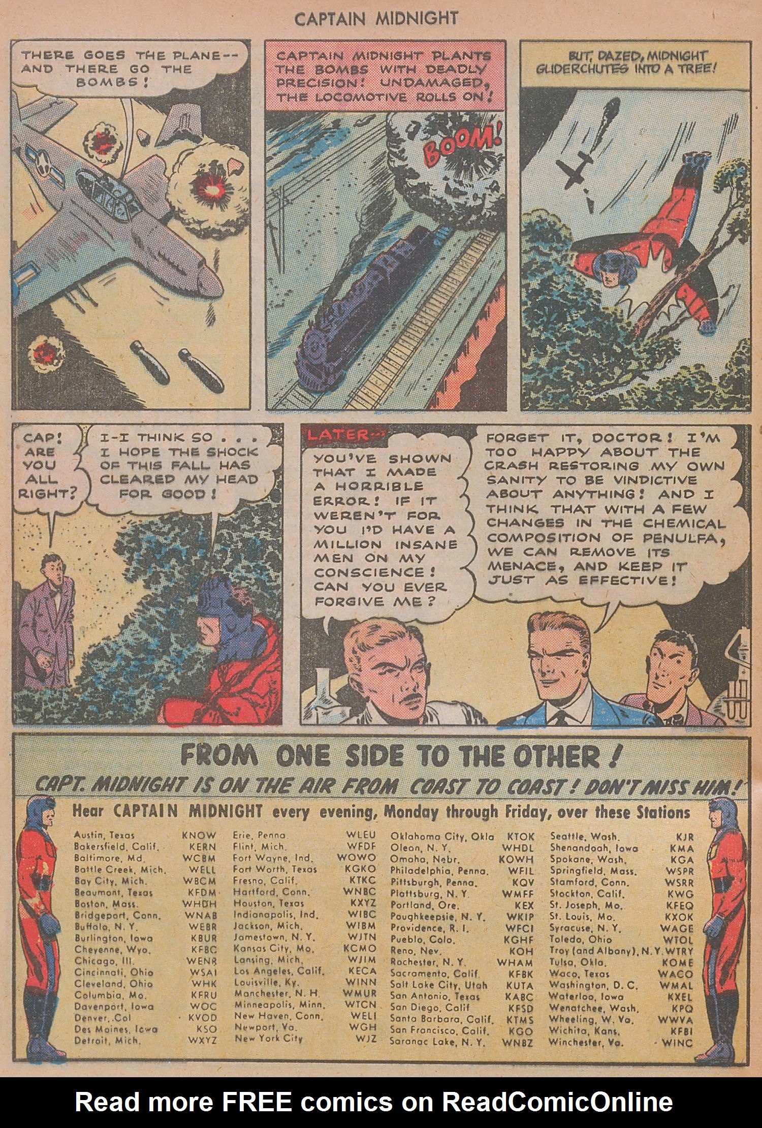 Read online Captain Midnight (1942) comic -  Issue #29 - 32