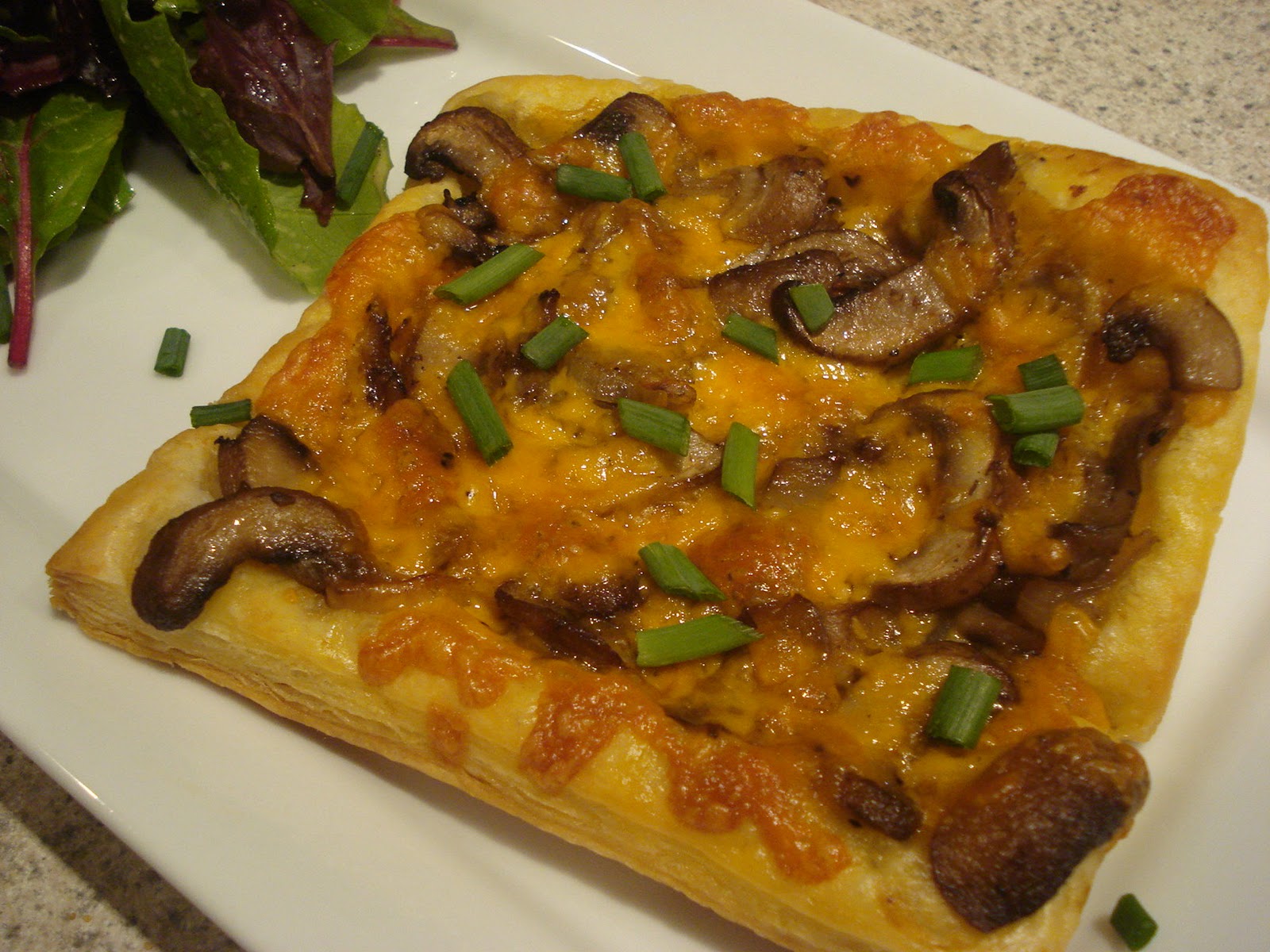 Mushroom & Cheddar Tart Entertaining Life Daily