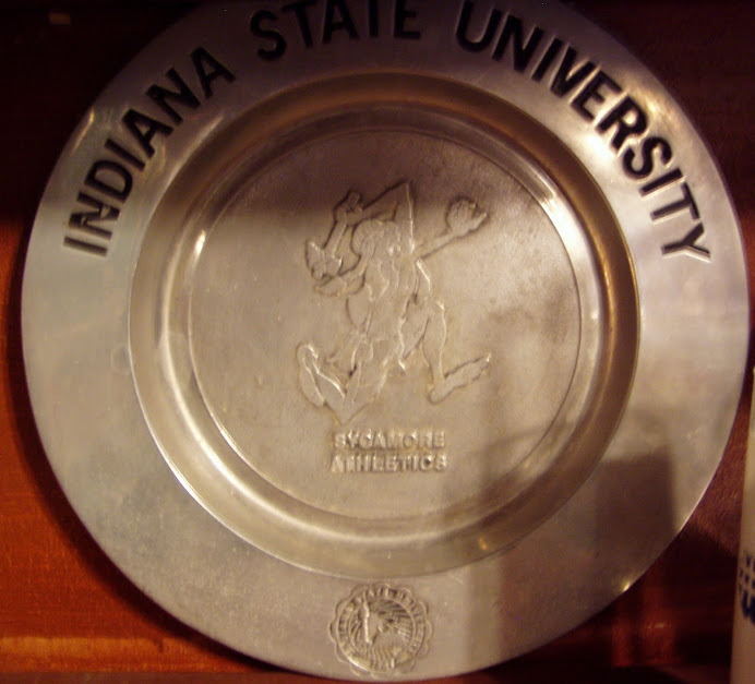 ISU Sycamores Pewter Plate