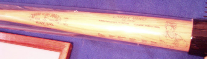 Larry Bird baseball bat